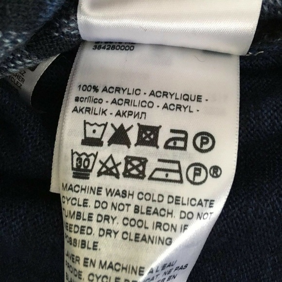 Dockers Blue Plaid V-Neck Sweater - Picture 4 of 5